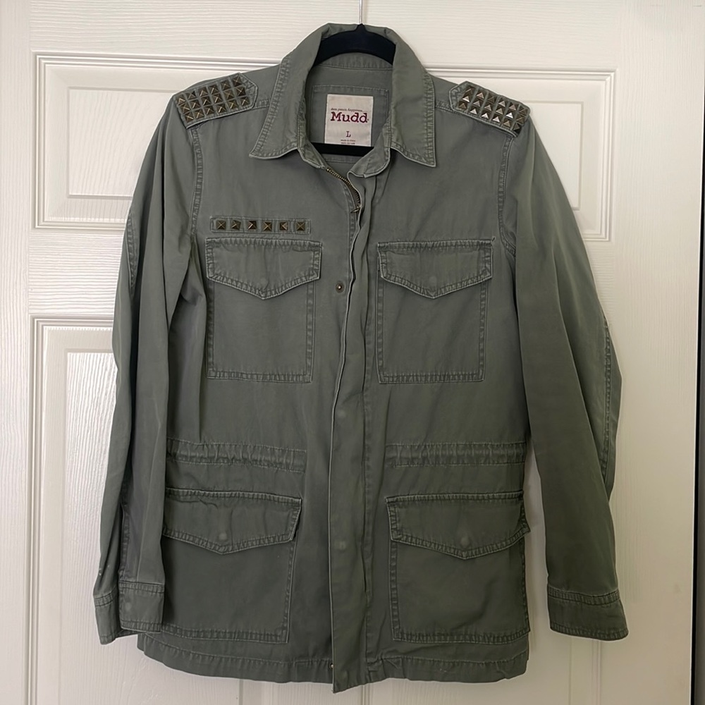 Green utility jacket